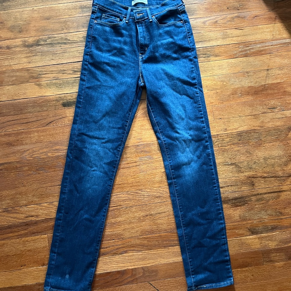 Levi Strauss Dark Blue High-Rise Jeans